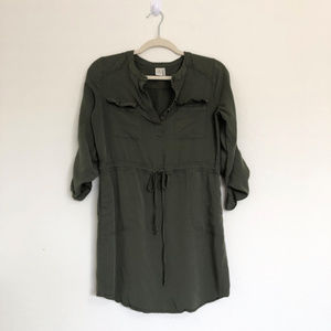 Paper Crane Olive Green Dress